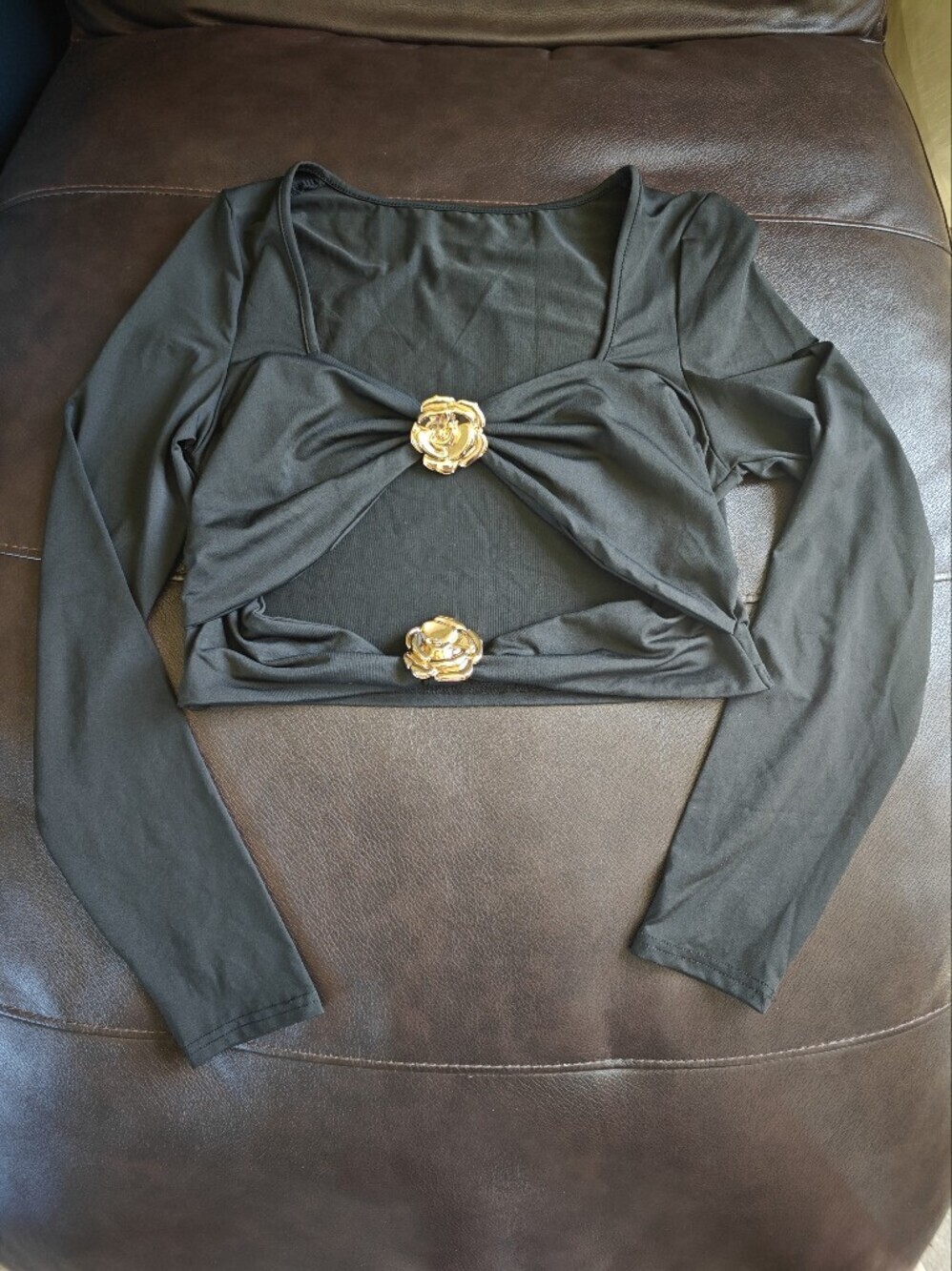 BNWOT Cropped Long sleeve Gothcore